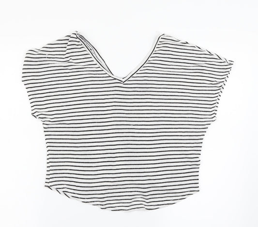 Womens UK Size 8 Topshop Multicoloured Basic T-Shirt