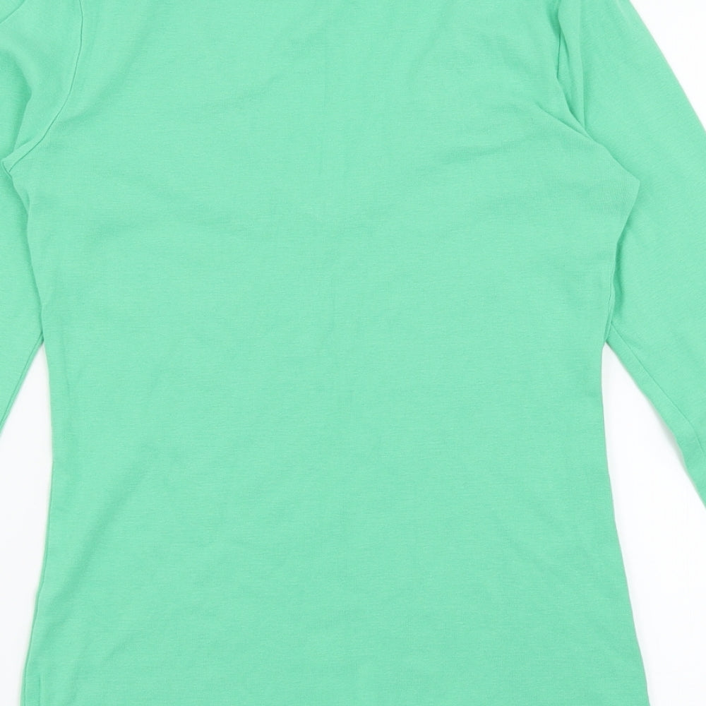 Womens UK Size S Gap Green Basic T-Shirt