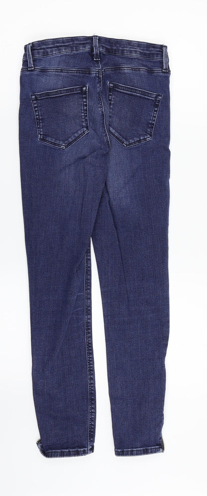 Topshop Womens Blue  Denim Skinny Jeans Size 26 in L30 in
