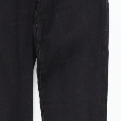 Womens UK Size 28 in Preworn Regular Fit Skinny Black Jeans