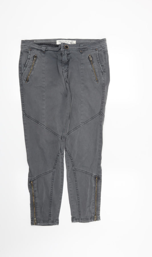 New Look Womens Grey   Skinny Jeans Size 10 L26 in