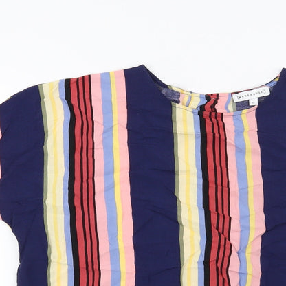 Womens UK Size 12 Warehouse Blue Basic Blouse