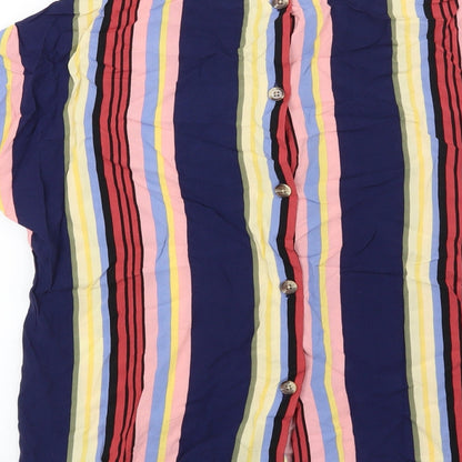 Womens UK Size 12 Warehouse Blue Basic Blouse