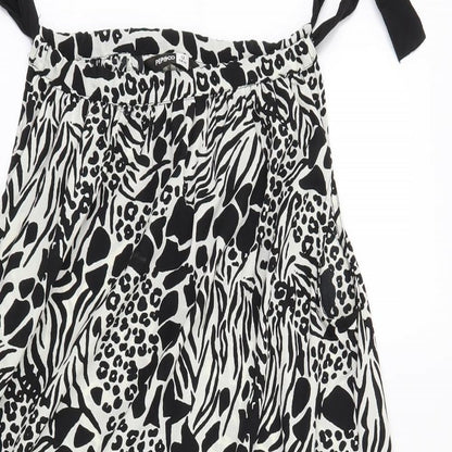 PEP & CO Womens White Animal Print  Trapeze & Swing  Size 12