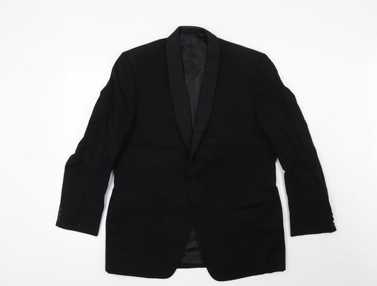 Mens UK Size 38 Preworn Black Jacket