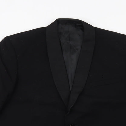 Mens UK Size 38 Preworn Black Jacket
