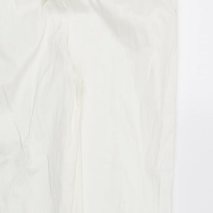 Womens UK Size 20 Preworn Regular Fit Straight White Jeans