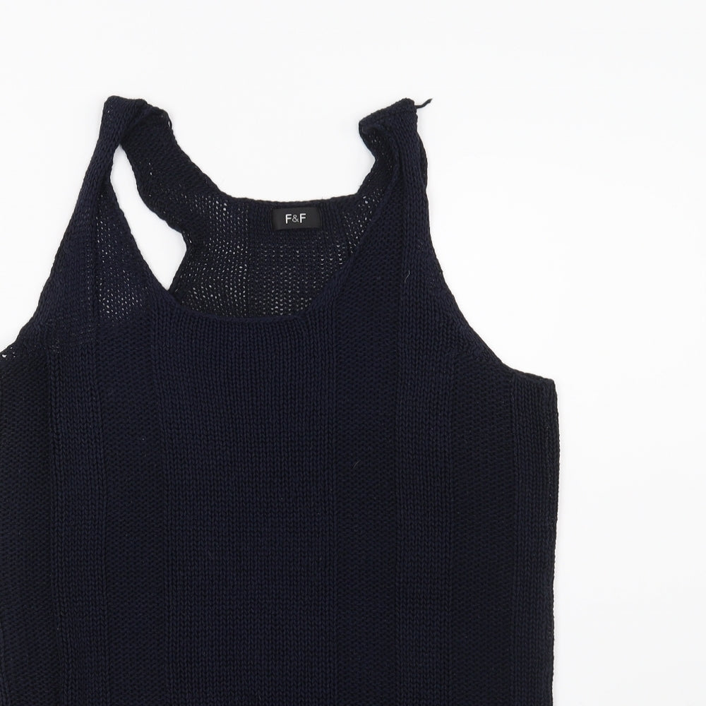 F&F Womens Blue   Vest Jumper Size 12