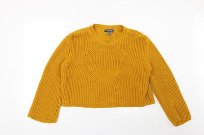 Primark Womens Yellow   Pullover Jumper Size 10