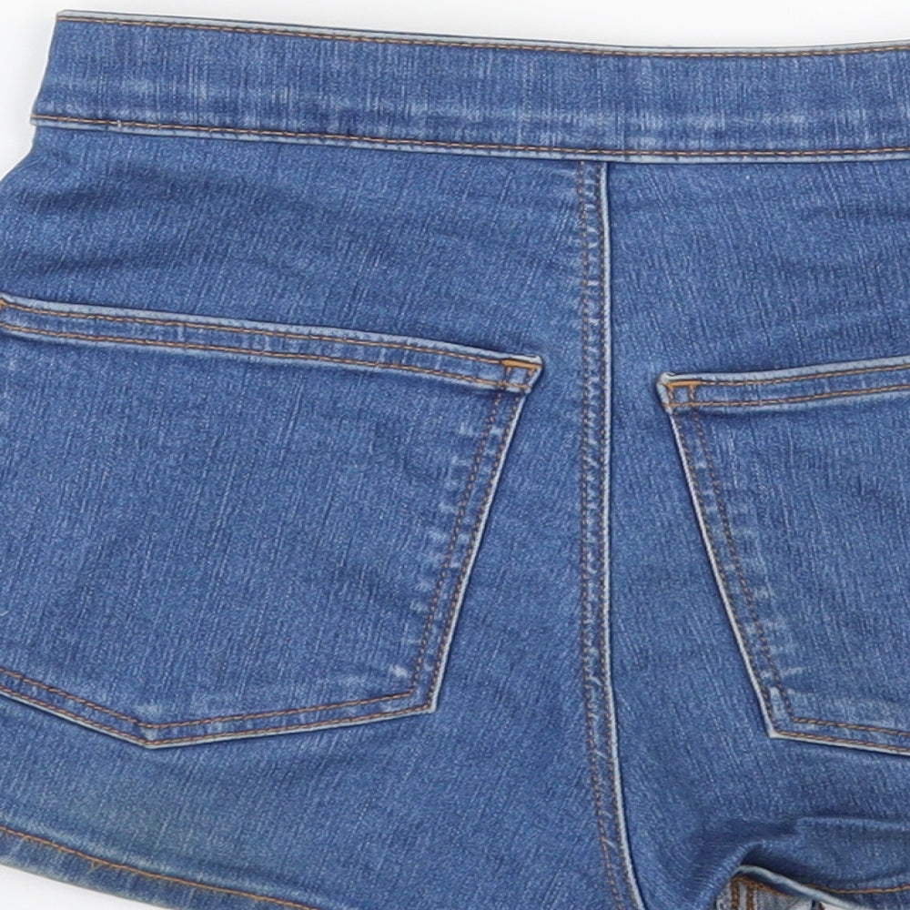 Topshop Womens Blue   Cut-Off Shorts Size 6