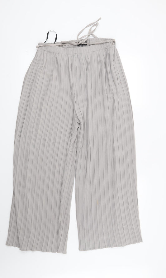 Missguided Womens Grey   Trousers  Size 14 L26 in