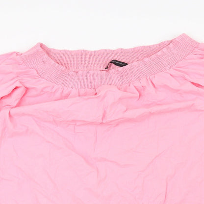 Womens UK Size 2XL Preworn Pink Basic Blouse