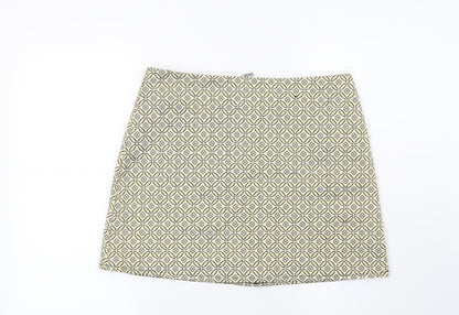 Atmosphere Womens Gold Geometric  Maxi Skirt Size 14
