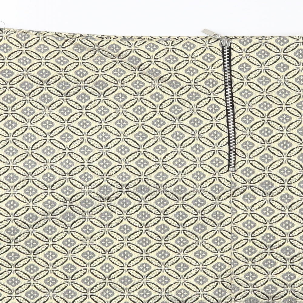 Atmosphere Womens Gold Geometric  Maxi Skirt Size 14