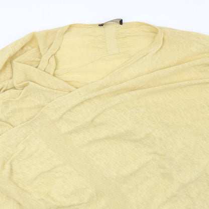 Principles Womens Yellow   Cardigan Jumper Size L