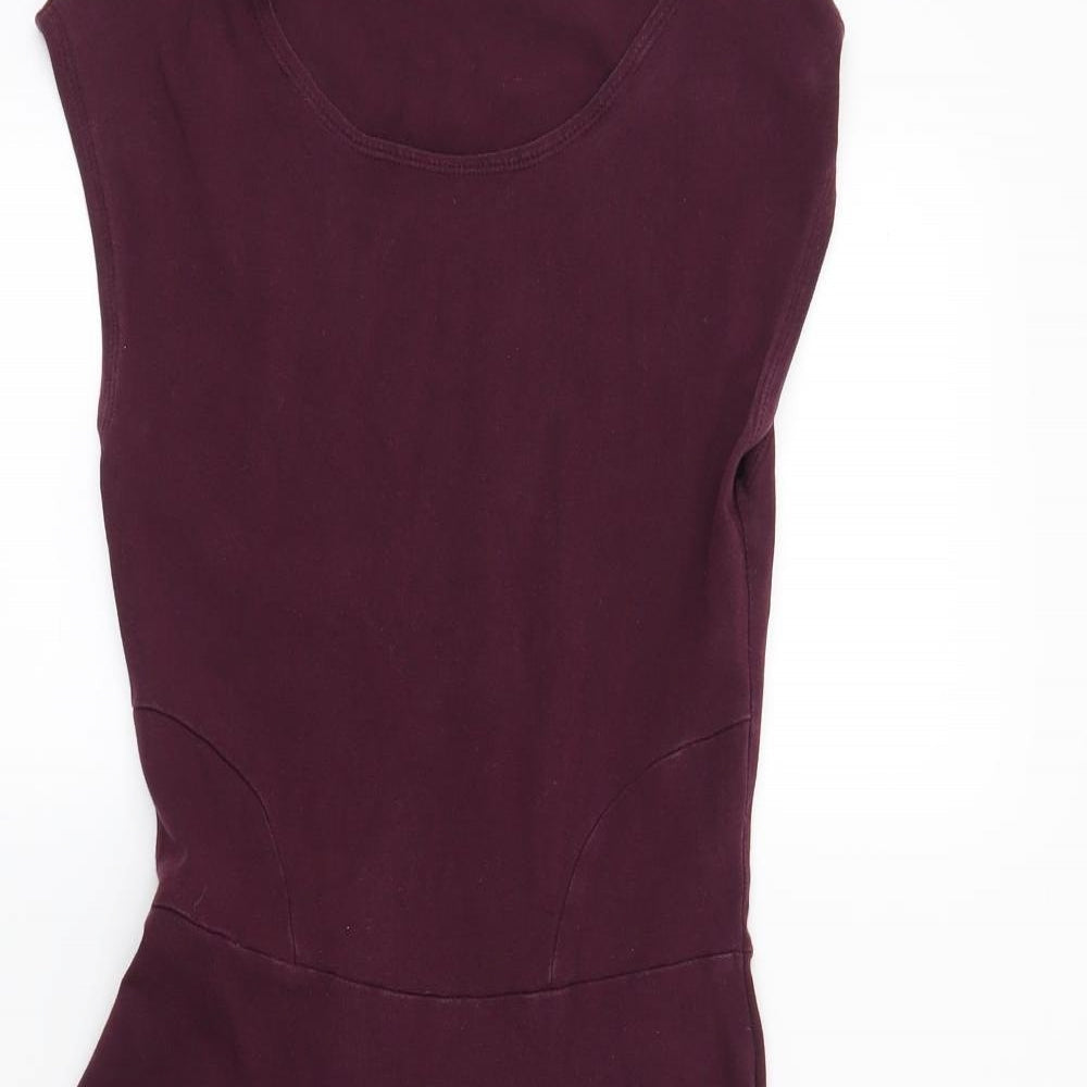 Topshop Womens Red   Fit & Flare  Size 8