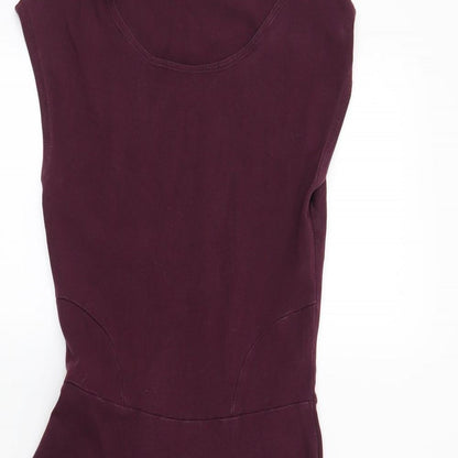 Topshop Womens Red   Fit & Flare  Size 8