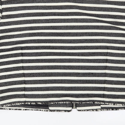 Miss Selfridge Womens White Striped  Jacket Blazer Size 12