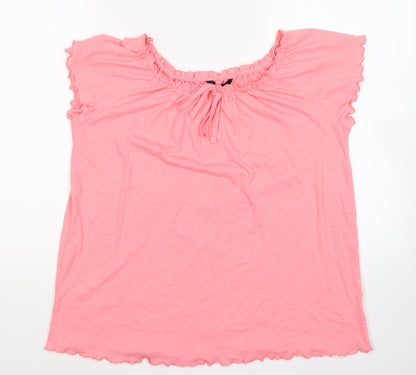 Peacocks Womens Pink   Basic T-Shirt Size 12