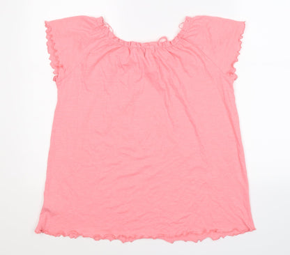 Peacocks Womens Pink   Basic T-Shirt Size 12