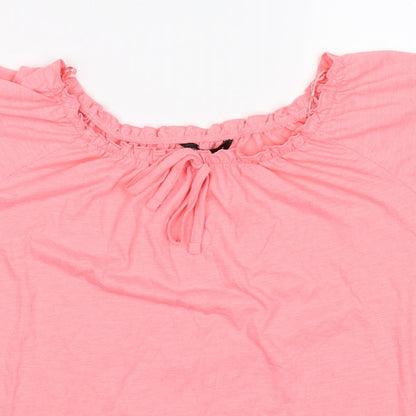 Peacocks Womens Pink   Basic T-Shirt Size 12