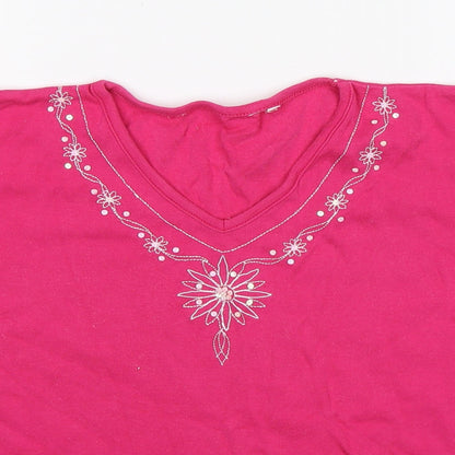 EWM Womens Pink   Basic T-Shirt Size 18