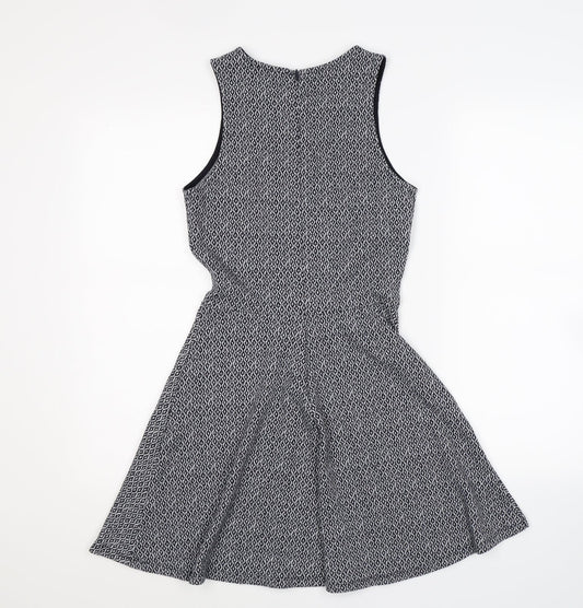 Gap Womens Blue Geometric  Fit & Flare  Size XS