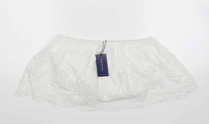 Pampelone Womens White   Camisole Tank Size L  - Cropped