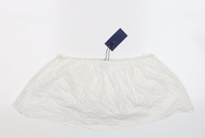 Pampelone Womens White   Camisole Tank Size L  - Cropped