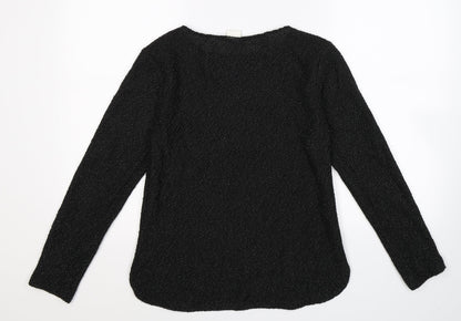 H&M Womens Black  Knit Pullover Jumper Size XS