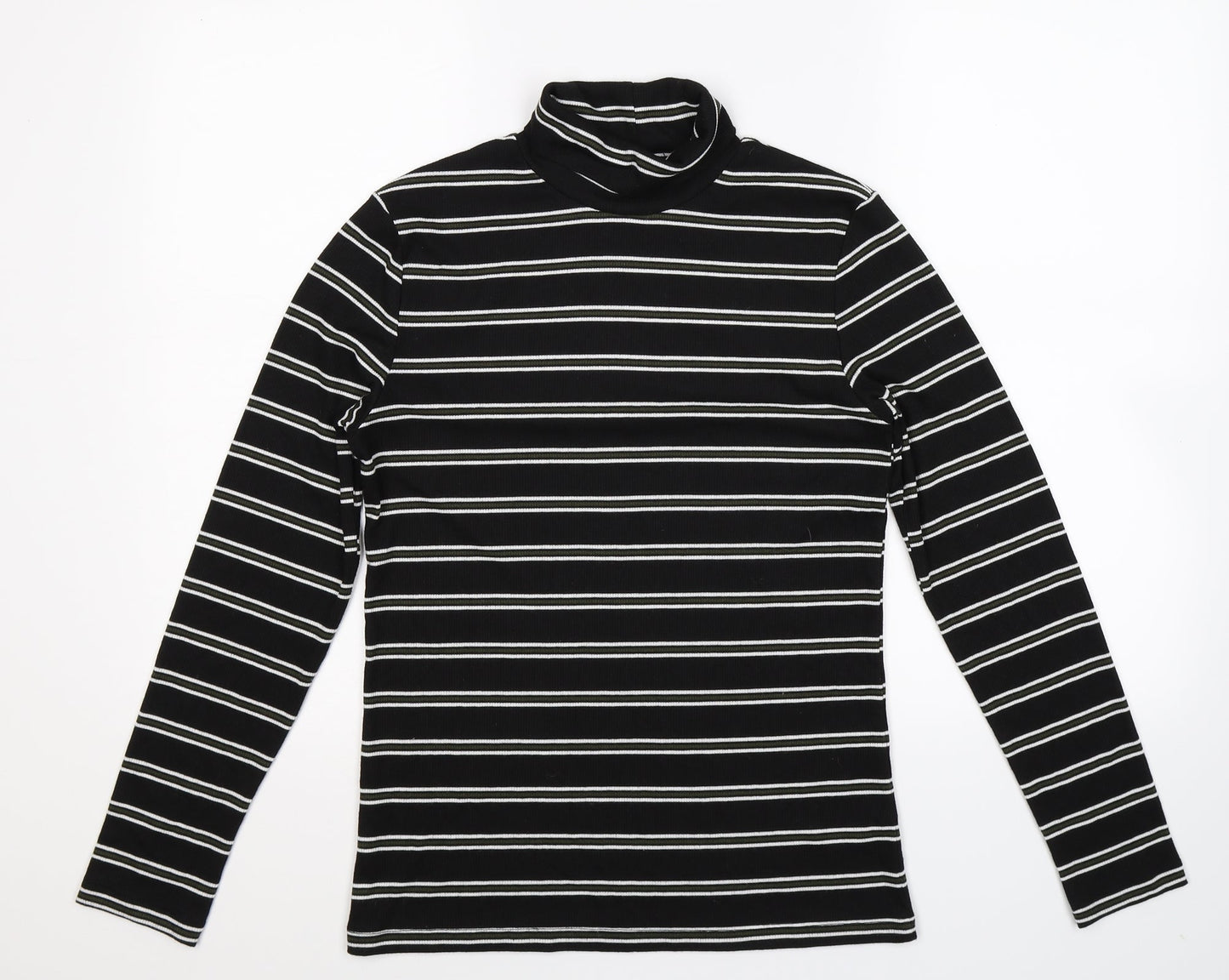 Matalan Womens Black Striped  Camisole T-Shirt Size 12