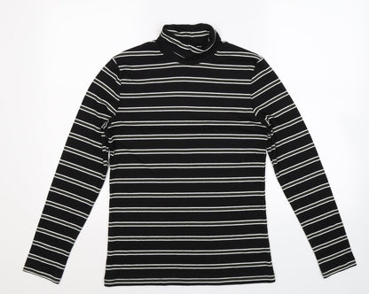 Matalan Womens Black Striped  Camisole T-Shirt Size 12