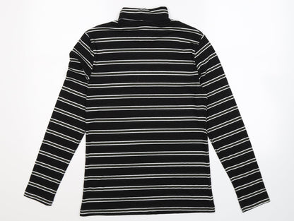 Matalan Womens Black Striped  Camisole T-Shirt Size 12