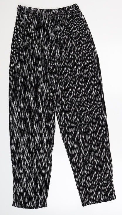 Womens UK Size 2XL Preworn Regular Fit  Black Trousers