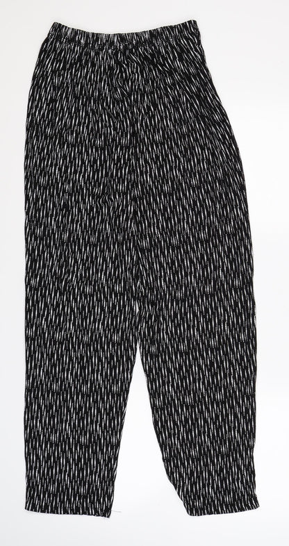 Womens UK Size 2XL Preworn Regular Fit  Black Trousers