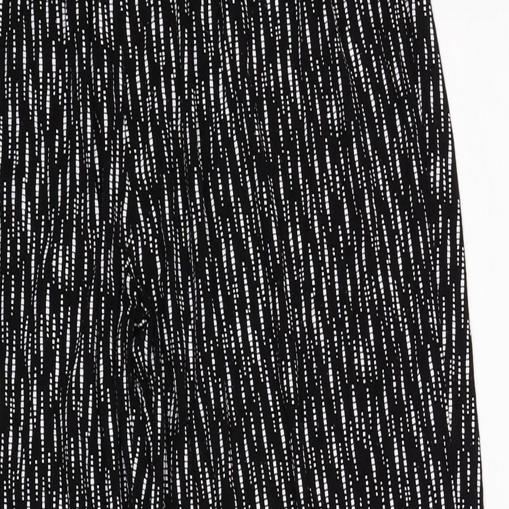 Womens UK Size 2XL Preworn Regular Fit  Black Trousers