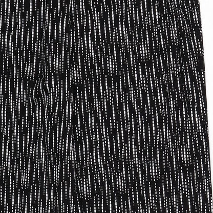 Womens UK Size 2XL Preworn Regular Fit  Black Trousers