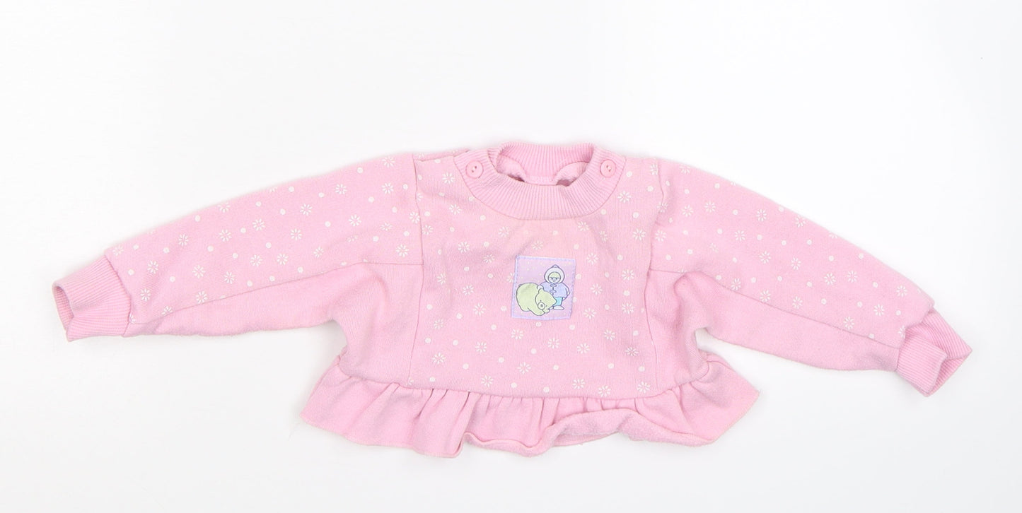 Adams Girls Pink   Pullover Jumper Size 3-6 Months