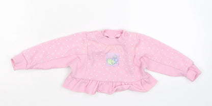 Adams Girls Pink   Pullover Jumper Size 3-6 Months