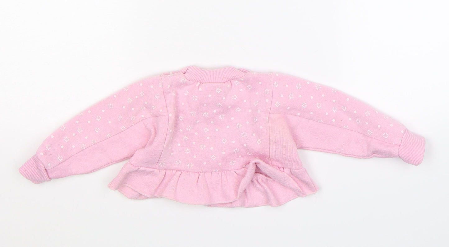 Adams Girls Pink   Pullover Jumper Size 3-6 Months