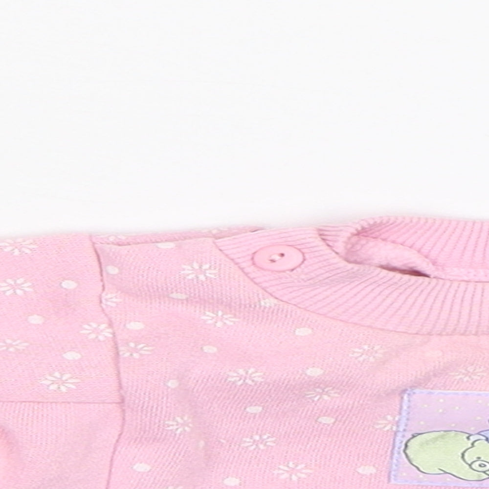 Adams Girls Pink   Pullover Jumper Size 3-6 Months