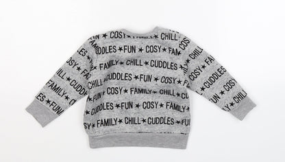 Primark Baby Grey   Pullover Jumper Size 9-12 Months