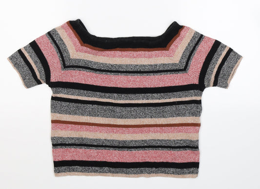 Atmosphere Womens Multicoloured Striped Knit Pullover Jumper Size 14