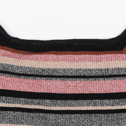 Atmosphere Womens Multicoloured Striped Knit Pullover Jumper Size 14