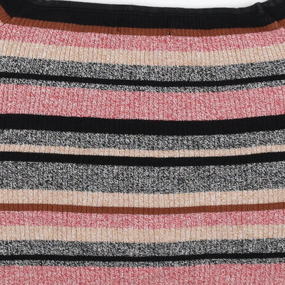 Atmosphere Womens Multicoloured Striped Knit Pullover Jumper Size 14