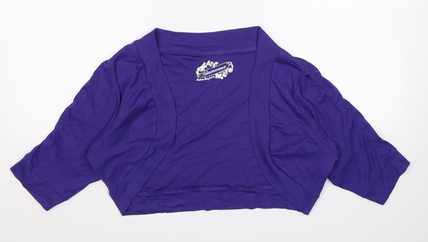 Glamorosa Womens Purple   Cardigan Jumper Size 12