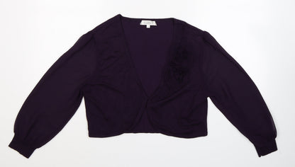 Kaliko Womens Purple  Knit Cardigan Jumper Size 16