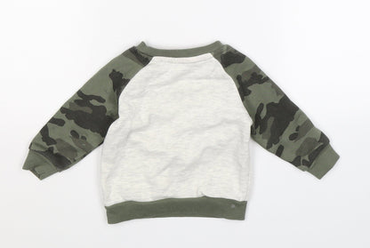 Primark Boys Multicoloured Camouflage  Pullover Jumper Size 3-6 Months