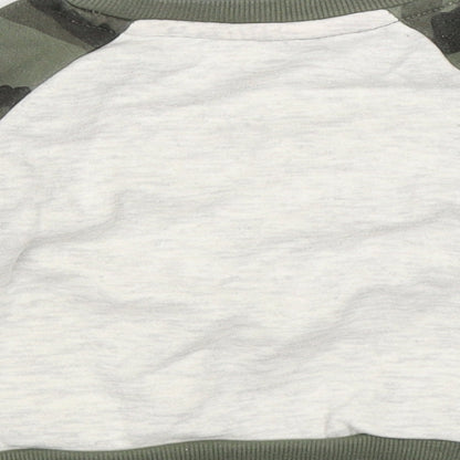 Primark Boys Multicoloured Camouflage  Pullover Jumper Size 3-6 Months