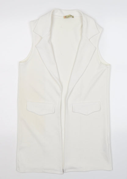 Womens UK Size 12 Cameo Rose White Jacket